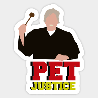 Gary Busey. Pet Judge. Pet Justice Sticker